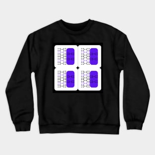 With purple Crewneck Sweatshirt